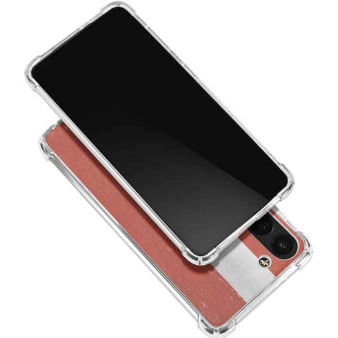 Latvia Flag Distressed Galaxy S24 FE Clear Case